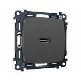 Розетка HDMI 2.0 40V/500mA 2.0GHz 5-18Gbit/s Ambrella Volt OMEGA, Графит Мягкое касание