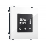 Терморегулятор сенсорный с датчиком для теплого пола AC 3500W 16A-250V Ambrella Volt SIGMA, Белый глянец