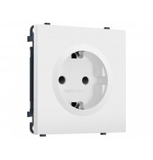 Электрическая розетка 50Hz 2P+E с/з с/ш 16A-250V Ambrella Volt SIGMA, Белый матовый