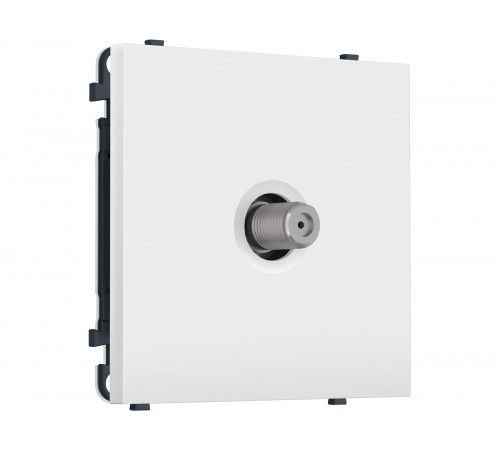 TV розетка SAT 5-2400MHz 3.5dB Ambrella Volt SIGMA, Белый матовый