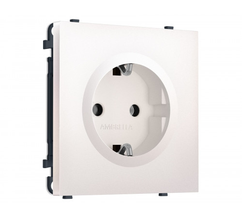 Электрическая розетка 50Hz 2P+E с/з 16A-250V Ambrella Volt SIGMA, Жемчуг