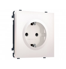 Электрическая розетка 50Hz 2P+E с/з с/ш 16A-250V Ambrella Volt SIGMA, Жемчуг