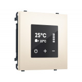 Терморегулятор сенсорный с датчиком для тепл. пола AC 3500W 16A-250V Ambrella Volt SIGMA, Жемчужно-кремовый