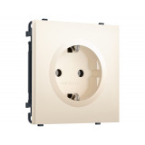 Электрическая розетка 50Hz 2P+E с/з 16A-250V Ambrella Volt SIGMA, Жемчужно-кремовый