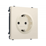 Электрическая розетка 50Hz 2P+E с/з с/ш 16A-250V Ambrella Volt SIGMA, Бежевый матовый