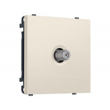 TV розетка SAT 5-2400MHz 3.5dB Ambrella Volt SIGMA, Бежевый матовый