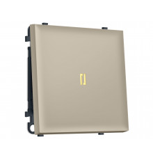 1-кл выключатель с подсветкой 3200K 10A-250V Ambrella Volt SIGMA, Кашемир