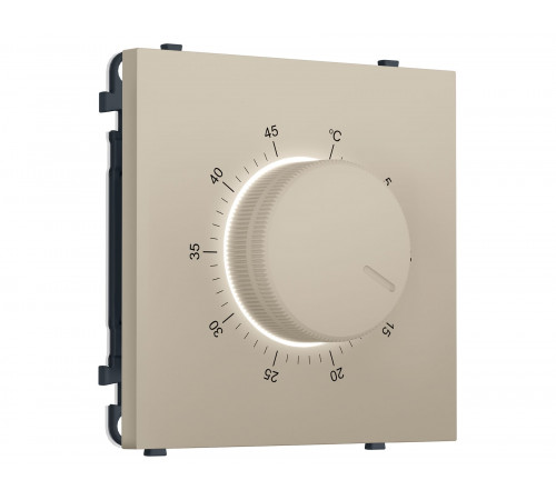 Терморегулятор с датчиком для теплого пола с подсветкой 16A-250V Ambrella Volt SIGMA, Кашемир