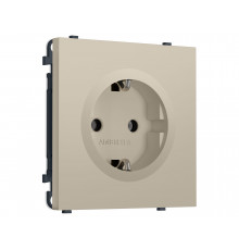 Электрическая розетка 50Hz 2P+E с/з 16A-250V Ambrella Volt SIGMA, Кашемир