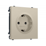 Электрическая розетка 50Hz 2P+E с/з с/ш 16A-250V Ambrella Volt SIGMA, Кашемир