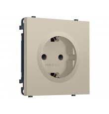 Электрическая розетка 50Hz 2P+E с/з с/ш 16A-250V Ambrella Volt SIGMA, Кашемир