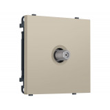 TV розетка SAT 5-2400MHz 3.5dB Ambrella Volt SIGMA, Кашемир