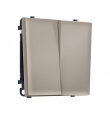 2-кл выключатель 10A-250V Ambrella Volt SIGMA, Серо-бежевый матовый