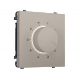 Терморегулятор с датчиком для теплого пола с подсветкой 16A-250V Ambrella Volt SIGMA, Серо-бежевый матовый