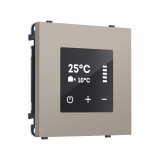 Терморегулятор сенсорный с датч. для тепл. пола AC 3500W 16A-250V Ambrella Volt SIGMA, Серо-бежевый матовый