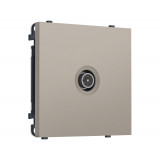 TV розетка оконечной экранированная 5-1000MHz 3dB Ambrella Volt SIGMA, Серо-бежевый матовый