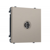 TV розетка оконечной 50-870 MHz 1dB Ambrella Volt SIGMA, Серо-бежевый матовый