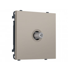 TV розетка SAT 5-2400MHz 3.5dB Ambrella Volt SIGMA, Серо-бежевый матовый
