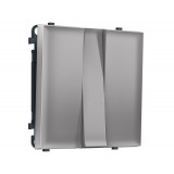 3-кл выключатель 10A-250V Ambrella Volt SIGMA, Сталь матовый
