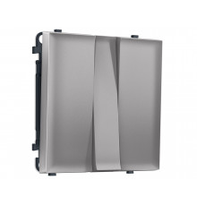 3-кл выключатель 10A-250V Ambrella Volt SIGMA, Сталь матовый