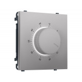 Терморегулятор с датчиком для теплого пола с подсветкой 16A-250V Ambrella Volt SIGMA, Сталь матовый