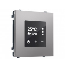 Терморегулятор сенсорный с датчиком для теплого пола AC 3500W 16A-250V Ambrella Volt SIGMA, Сталь матовый