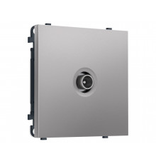 TV розетка оконечной экранированная 5-1000MHz 3dB Ambrella Volt SIGMA, Сталь матовый