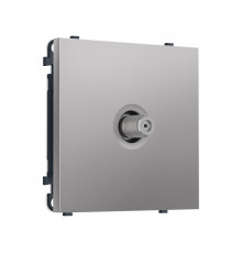 TV розетка SAT 5-2400MHz 3.5dB Ambrella Volt SIGMA, Сталь матовый