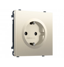 Электрическая розетка 50Hz 2P+E с/з 16A-250V Ambrella Volt SIGMA, Шёлк