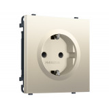 Электрическая розетка 50Hz 2P+E с/з с/ш 16A-250V Ambrella Volt SIGMA, Шёлк