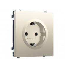 Электрическая розетка 50Hz 2P+E с/з с/ш 16A-250V Ambrella Volt SIGMA, Шёлк