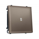 1-кл проходной выключатель с подсветкой 5600K 10A-250V Ambrella Volt SIGMA, Темная бронза матовый