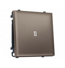 1-кл проходной выключатель с подсветкой 5600K 10A-250V Ambrella Volt SIGMA, Темная бронза матовый