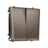 2-кл перекрестный выключатель 10A-250V Ambrella Volt SIGMA, Темная бронза матовый