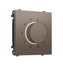 Терморегулятор с датчиком для теплого пола с подсветкой 16A-250V Ambrella Volt SIGMA, Темная бронза матовый