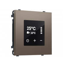 Терморегулятор сенсорн. с датчиком для теп. пола AC 3500W 16A-250V Ambrella Volt SIGMA, Темная бронза матовый