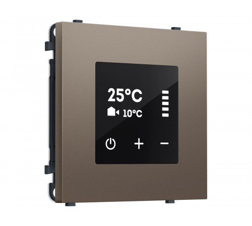 Терморегулятор сенсорн. с датчиком для теп. пола AC 3500W 16A-250V Ambrella Volt SIGMA, Темная бронза матовый