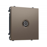 TV розетка оконечной экранированная 5-1000MHz 3dB Ambrella Volt SIGMA, Темная бронза матовый