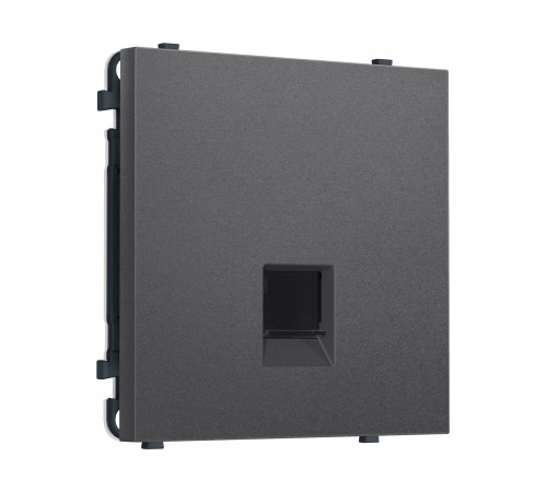 Компьютерная розетка RJ-45 (8P8C) CAT6 с/ш Ambrella Volt SIGMA, Антрацит серый