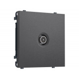TV розетка оконечной экранированная 5-1000MHz 3dB Ambrella Volt SIGMA, Антрацит серый
