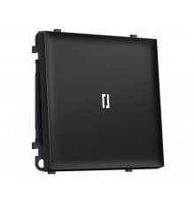1-кл выключатель с подсветкой 5600K 10A-250V Ambrella Volt SIGMA, Черный матовый