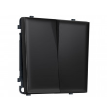 2-кл выключатель 10A-250V Ambrella Volt SIGMA, Черный матовый