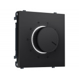 Терморегулятор с датчиком для теплого пола с подсветкой 16A-250V Ambrella Volt SIGMA, Черный матовый