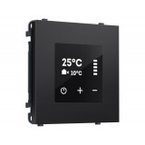 Терморегулятор сенсорный с датчиком для теплого пола AC 3500W 16A-250V Ambrella Volt SIGMA, Черный матовый