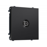 TV розетка оконечной 50-870 MHz 1dB Ambrella Volt SIGMA, Черный матовый