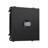 TV розетка SAT 5-2400MHz 3.5dB Ambrella Volt SIGMA, Черный матовый