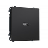 Розетка HDMI 2.1 30V/900MS 4K-120HZ 8K-60Hz Ambrella Volt SIGMA, Черный матовый