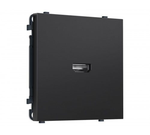 Розетка HDMI 2.1 30V/900MS 4K-120HZ 8K-60Hz Ambrella Volt SIGMA, Черный матовый