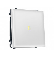 1-кл выключатель с подсветкой 3200K 10A-250V Ambrella Volt SIGMA, Белый Мягкое касание