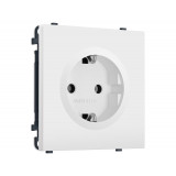 Электрическая розетка 50Hz 2P+E с/з 16A-250V Ambrella Volt SIGMA, Белый Мягкое касание